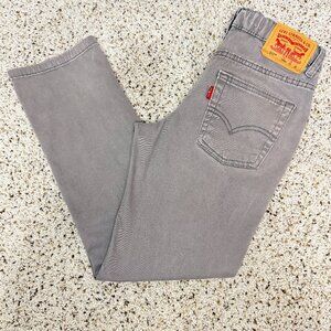 LEVI’S 511 Slim Fit Boys' Jeans Size 10 Regular (25x26) Gray Adjustable Waist